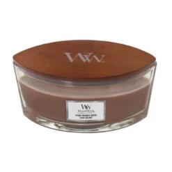 BOUGIE WOODWICK CUIR DÉLAVÉ ELLIPSE
