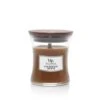 BOUGIE WOODWICK CUIR DÉLAVÉ PETITE BOUGIE -Bougies Parfumées Magasin bougie woodwick cuir delave petite bougie