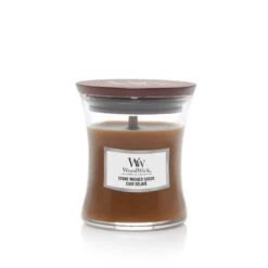 BOUGIE WOODWICK CUIR DÉLAVÉ PETITE BOUGIE