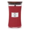 BOUGIE WOODWICK GROSEILLE GRANDE JARRE 1 BOUGIE WOODWICK GROSEILLE GRANDE JARRE -Bougies Parfumées Magasin bougie woodwick groseille grande jarre