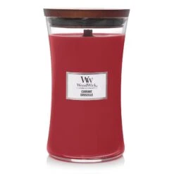 BOUGIE WOODWICK GROSEILLE GRANDE JARRE