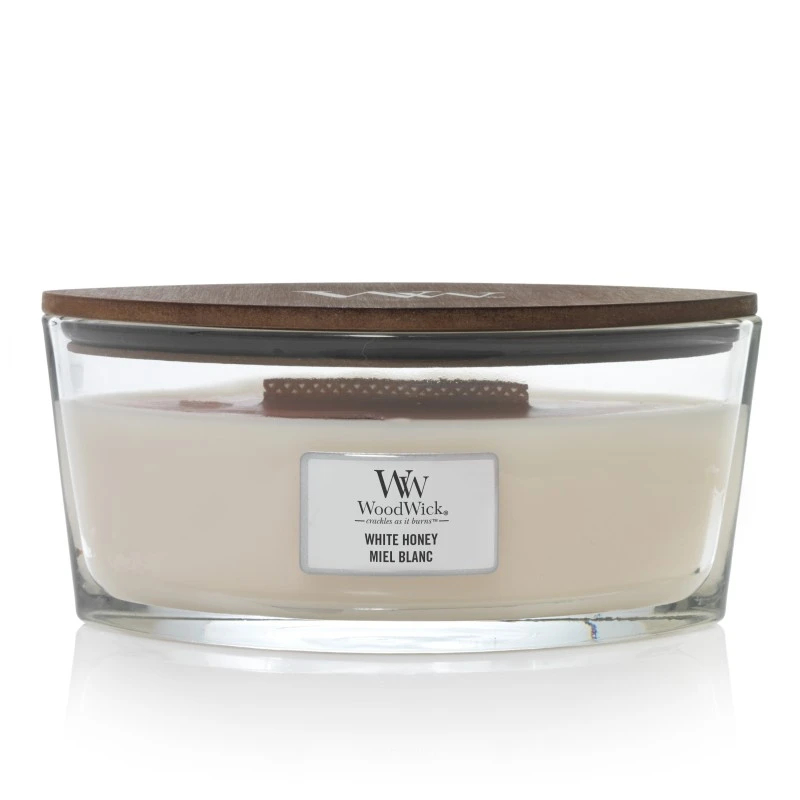 BOUGIE WOODWICK MIEL BLANC ELLIPSE 3 BOUGIE WOODWICK MIEL BLANC ELLIPSE