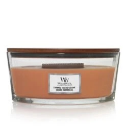BOUGIE WOODWICK SÉSAME CARAMELISÉ ELLIPSE