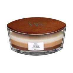 BOUGIE WOODWICK TRILOGY CAFÉ GOURMAND MOYENNE JARRE