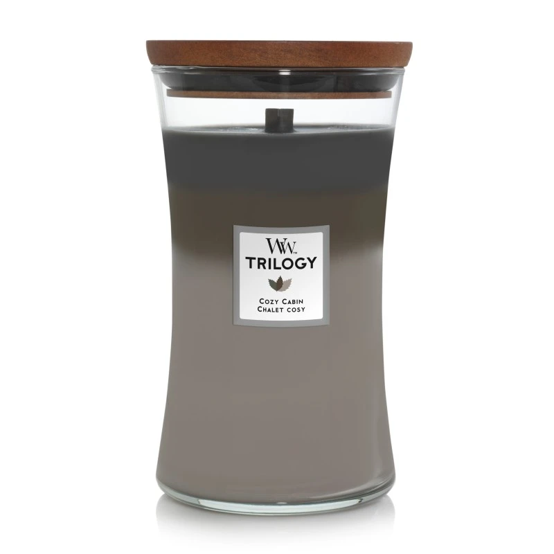 BOUGIE WOODWICK TRILOGY CHALET COSY GRANDE JARRE 3 BOUGIE WOODWICK TRILOGY CHALET COSY GRANDE JARRE