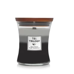 BOUGIE WOODWICK TRILOGY FORET ENSOLEILLEE MOYENNE JARRE