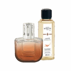 COFFRET LAMPE BERGER OLYMPE ROSE CUIVRÉ ET SA FRAGRANCE PÉTILLANCE EXQUISE